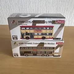 香港2階建てバス KMBバス 3台セット 1/76スケール - メルカリ