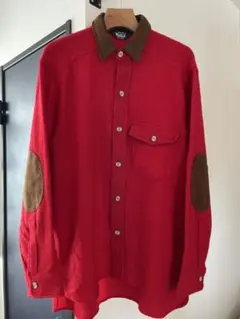 Woolrich ネルシャツ エルボーパッチ USA製 Mサイズ