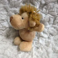 ライオン　ぬいぐるみチャーム　キーホルダー　ボールチェーン