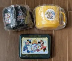 35周年 ミラコスタアメニティとカップ、ディズニーランドホテルカップ