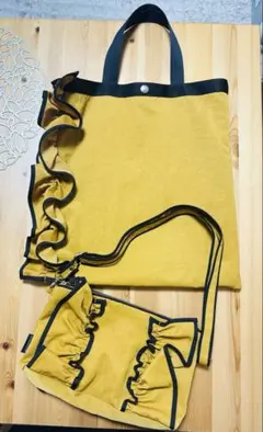 SURFINIA サフィニア　フリル付き トートバッグ SURFINIA サフィニア フリル付き トートバッグ レディース