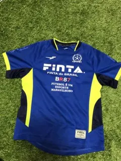 フィンタfintaサッカープラシャツTシャツ150㎝青×黄色半袖のサムネイル
