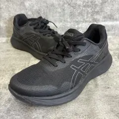 【良品】アシックス ウォーキングシューズ ニーズアップ サイドジップ 25.5