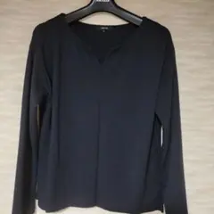 COMME CA ISM 長袖Tシャツ　濃紺