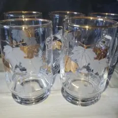 【昭和レトロ】ガラス製 ビール ジョッキ 5個セット