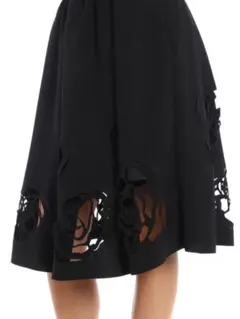 【新品】MSGM ローズカットワークスカート 花柄のサムネイル