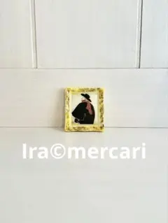 フェーブ蚤の市！ロートレック絵画　フェーヴ　フランス製　ミニチュア　陶器