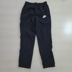 NIKE ナイロンパンツ シワ加工 ブラック150 Lサイズ
