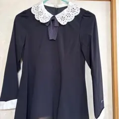 【美品】MezzoPiano ネイビー ワンピース