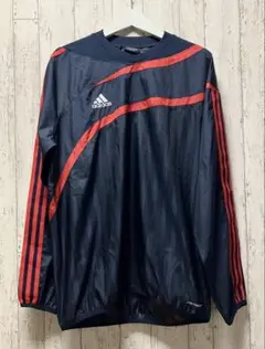 【美品】アディダス ピステ 上下 セットアップ 紺×赤