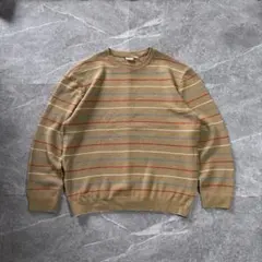 unknown ボーダー ニット XL アクリル/ウール ユーロ古着 シティー