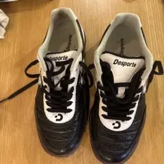 Desporte サッカーシューズ 黒/白(デスポルチ)25.5cm