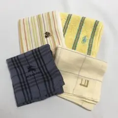 ブランド　ハンカチ　タオルハンカチ　まとめ　セット　Burberry 刺繍