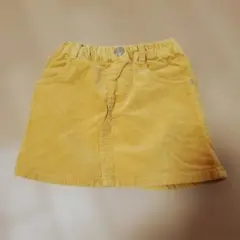 GLOBALWORK　コーデュロイ スカート 　100　S マスタード　イエロー