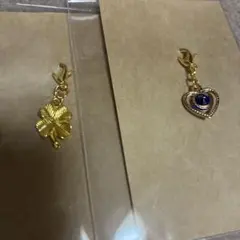クローバーとハート型チャームセット