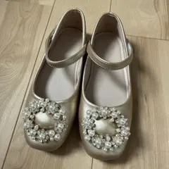 バレエシューズ　フォーマルシューズ　ゴールド　20 21