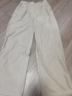 Samansa Mos2 キナリ　カットコールパンツ