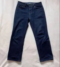 ネイビーストレートデニムパンツ メンズ 30インチ