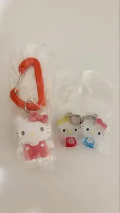 サンリオカラフルカラビナマスコットチャーム キティ　なかよしドロップ