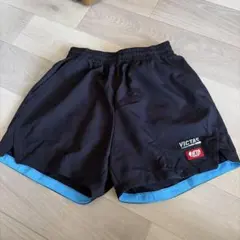 VICTAS 卓球用ショートパンツ 黒/青