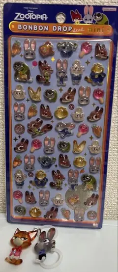 ⭐︎正規品⭐︎ボンボンドロップシールミニ　目印アクセサリー　ズートピア