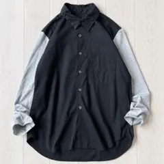 美品✨快晴堂 リネン100%ワイドフレンチ ブラウス シャツ サイズ3 日本
