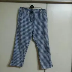 Couture brooch　ギンガムチェックパンツ