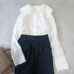 新品　トゥモローランド　マカフィー　コットングログラン ビックカラーブラウス