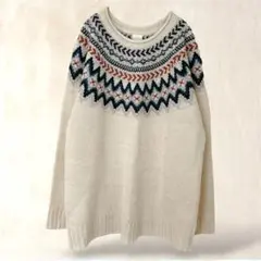 Casual clothes 長袖ニット【F】ベージュ系　Uネック　ウィメンズ