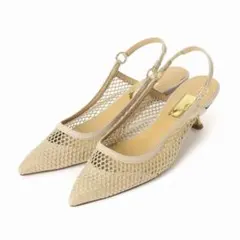 【完売品】GRISE5cmポインテッドメッシュスリングバック 23.5㎝のサムネイル