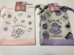 新品　Disney マリー 巾着　2種セット