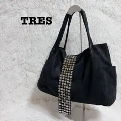 TRES archive Y2K 00s studs totebag 本革 黒のサムネイル