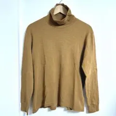 【週末セール】UNIQLO/ユニクロ/タートルネックシャツ/Lサイズ