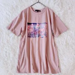 シュガースプーン フォトプリントTシャツ くすみピンク 半袖 ゆったりのサムネイル
