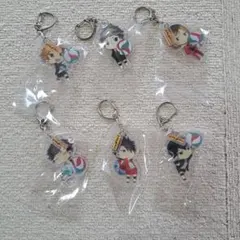 ハイキュー!! アクリルキーホルダー 6個セット　すき家オリジナルカード