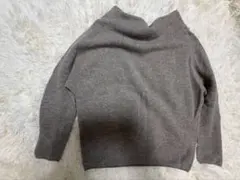 IÉNA イエナ ウール100％ ニット プルオーバー オフショル風 グレー