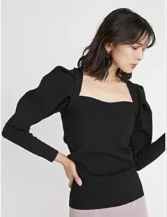 snidel コルセットデザインニットプルオーバー