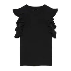 SNIDEL フリルニットプルオーバー