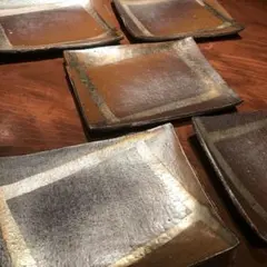 和食器 黒備前 大皿 中皿 6枚セット - メルカリ