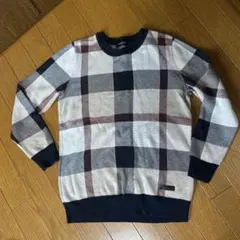 BLACK LABEL CRESTBRIDGE チェック柄ニットセーター