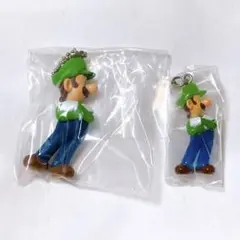 スーパーマリオ マスコットチャームコレクション めじるしアクセサリー　ルイージ