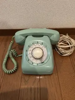 ダイヤル式電話機(黒電話) グリーン
