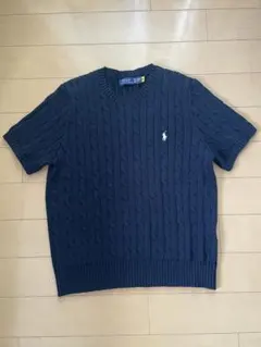 ラルフローレン　ショートスリーブ　ケーブルニット　レディース　XL