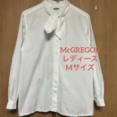 McGREGORシャツ M 長袖　レディース　ストライプ