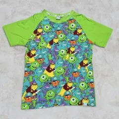 2000s モンスターズインク 総柄 ラグランTシャツ ディズニー Lサイズのサムネイル