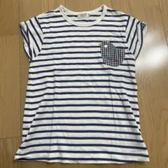 la poche biscuit ボーダーTシャツ 130cmのサムネイル