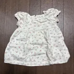 H&M ベビー 花柄 フリル袖 ワンピース 68cm