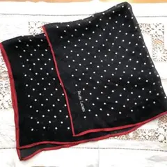 RALPH LAUREN シルクシフォン ドット柄スカーフ シルク100%