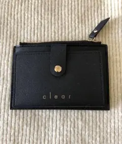 clear ブラック ＊カード＆コインケース