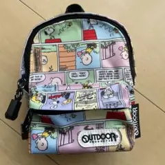 アウトドア ミニポーチ リュックスヌーピー コミック柄